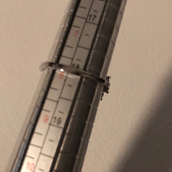 3/$25 Blue Opal Rhinestone Paw Print Ring - Picture 5 of 7